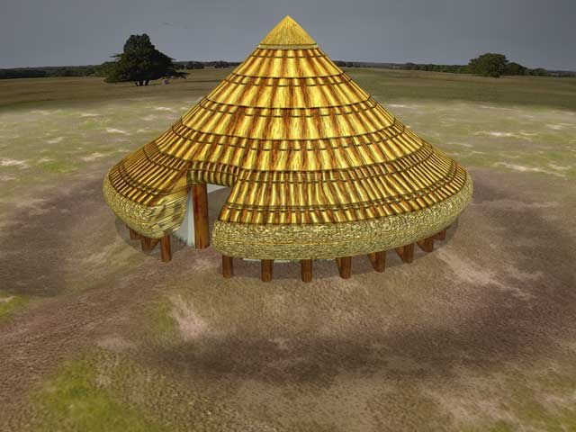 3D reconstruction of a Bronze Age round house from the Warwick Blog